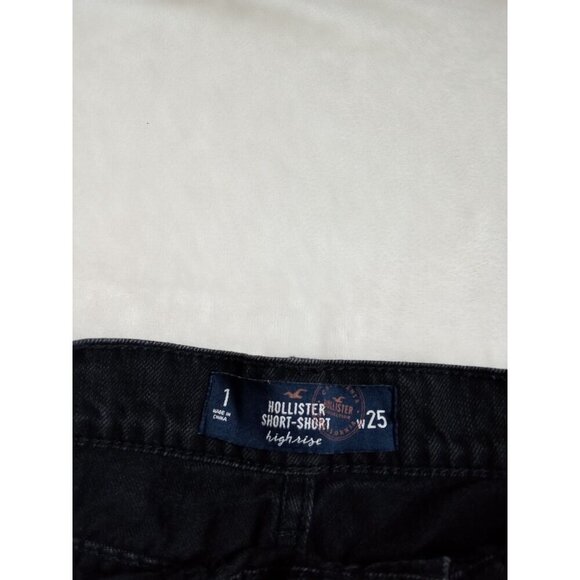 Hollister High Rise Boyfriend Destroyed Distressed Frayed Hem Size 1 Waist 25 - Picture 15 of 16